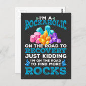 Funny Rock Collector Geologist Hobby Geology Fun Briefkaart (Voorkant / Achterkant)