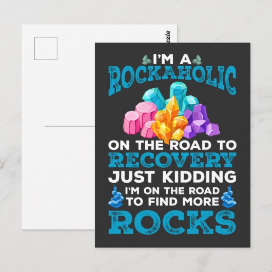 Funny Rock Collector Geologist Hobby Geology Fun Briefkaart (Voorkant / Achterkant)