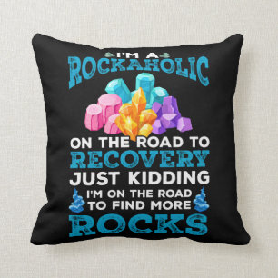 Funny Rock Collector Geologist Hobby Geology Fun Kussen