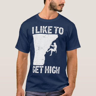 Funny Rock klimmen voor vrouwen in de binnenlucht T-shirt