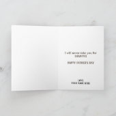 Funny Rock Pun Joke Humor Cute Dad Day Bedankkaart (Binnen)