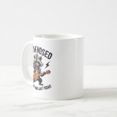 Funny Rocking Racoon  Koffiemok (Voorkant links)