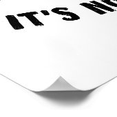 Funny Rocking Racoon Poster (Hoek)