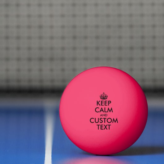 Funny roink Keep Calm ping pong tafel tennisballen Pingpongballen (Net)