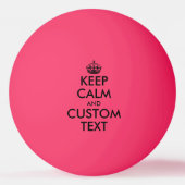 Funny roink Keep Calm ping pong tafel tennisballen Pingpongballen (Voorkant)