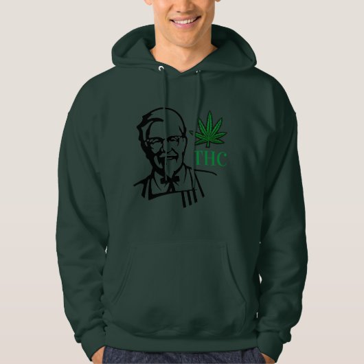 Funny Roking Weeds Leaf 3D Printing Pullovers (Voorkant)