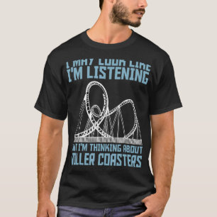 Funny Roller Onderzetter Amusement Park Lover T-shirt