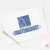 Funny Roller Onderzetter Rechthoekige Sticker (Envelop)