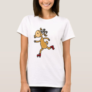 Funny Roller Skating Goat Scapegoat T-shirt