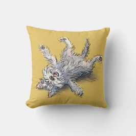Funny Rolling Schnauzer Snuggle Kussen