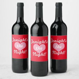Funny Romance Red Valentijn Wine Labels Wijn Etiket