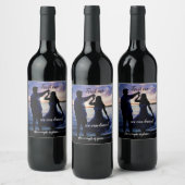 Funny Romantic Dance Wine Label Wijn Etiket (Flessen)
