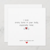 Funny Romantic Garçon Ami Valentines Carte de jour (Devant / Derrière)