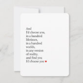 Funny Romantic Love Card for Him & Her Feestdagenkaart (Voorkant)