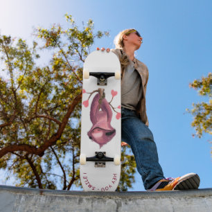 Funny Romantic Sloth Skateboard - Smile