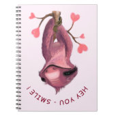 Funny Romantic Sloth Smile Carnet (Devant)
