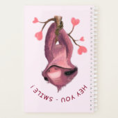 Funny Romantic Sloth Smile Planner Cartoon (Achterkant)