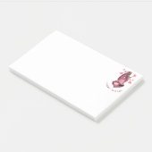 Funny Romantic Sloth Smile Post-it® Notes (Schuin)