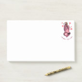 Funny Romantic Sloth Smile Post-it® Notes (Op bureau)