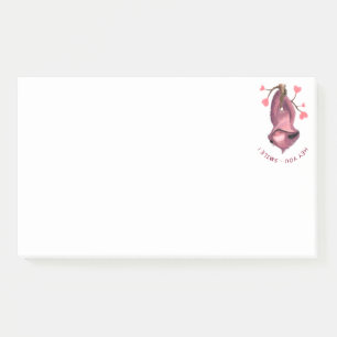Funny Romantic Sloth Smile Post-it® Notes