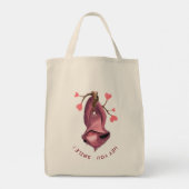 Funny Romantic Sloth Smile Sac fourre-tout (Dos)