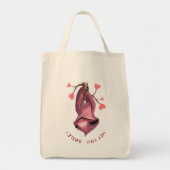 Funny Romantic Sloth Smile Sac fourre-tout (Devant)