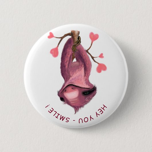 Funny Romantic Smile Button (Voorkant)