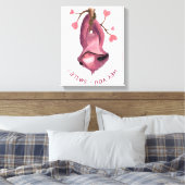 Funny Romantic Smile Canvas Print (Insitu (Slaapkamer))