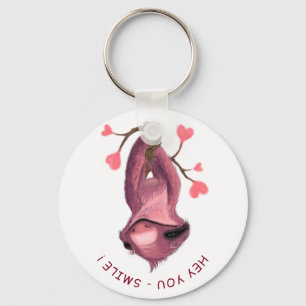 Funny Romantic Smile Sleutelhanger - Jouw tekst