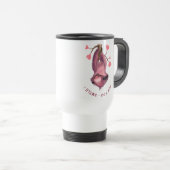 Funny Romantic Smile Travel Mug Reisbeker (Voorkant rechts)