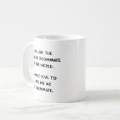 Funny Roommate Gift Idea Mok Coffee Cup (Voorkant links)