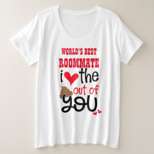 Funny ROOMMATE J'aime le POOP Out of You EMOJI