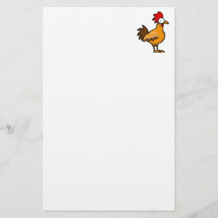 Funny rooster briefpapier