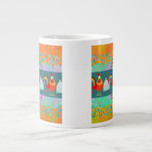 Funny Rooster Hen Funky Chicken Boerderij Animal G Jumbo Mok (Voorkant)