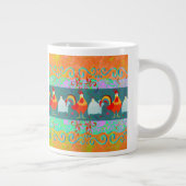 Funny Rooster Hen Funky Chicken Boerderij Animal G Jumbo Mok (Rechts)