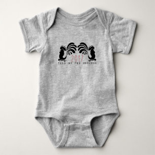 Funny Rooster Jaar 2017 Baby Romper
