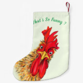 Funny Rooster Kerstkous - Aangepaste tekst Kleine Kerstsok (Achterkant)