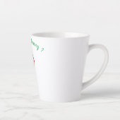 Funny Rooster Latte Mok - Aangepaste tekst (Rechts)