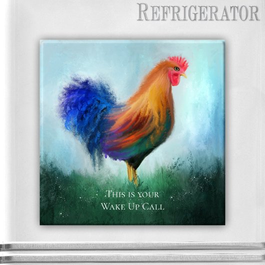 Funny Rooster Personalized Magnet Magneet