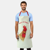 Funny Rooster Schort Gift - Aangepaste tekst (Gedragen)