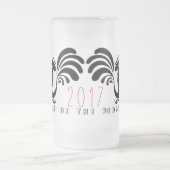 Funny Roosters Chinese Mok in het nieuwjaar 2017 (Center)