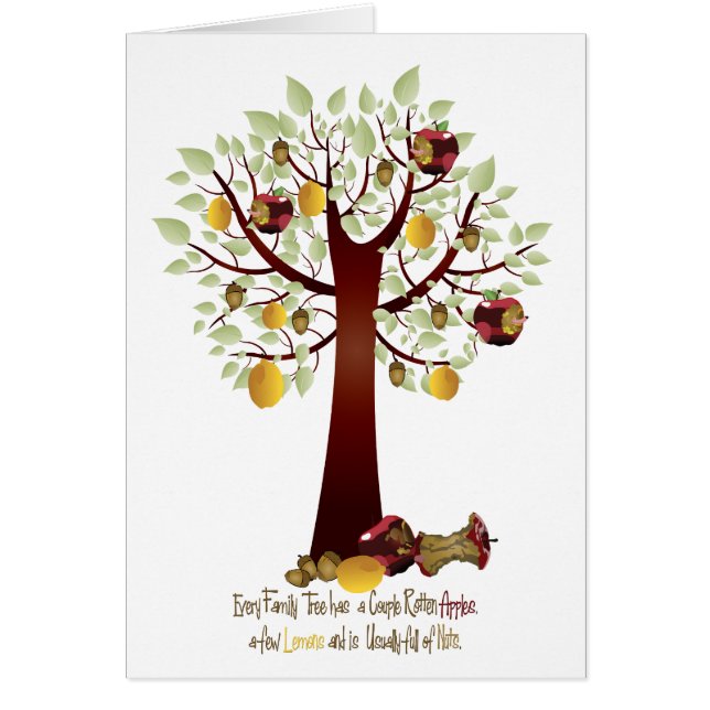 Funny Rotten Apple Family Tree (Devant)