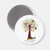 Funny Rotten Apple Family Tree Magneet (Voorkant / Achterkant)