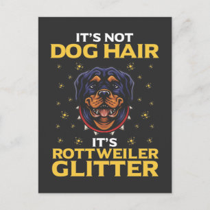 Funny Rottweiler Dog Hair Humor Briefkaart