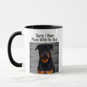 Funny Rottweiler Plans met hond Animal Mok (Links)