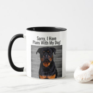 Funny Rottweiler Plans met hond Animal Mok
