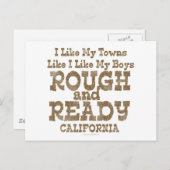 Funny Rough and Ready Boys Briefkaart (Voorkant / Achterkant)