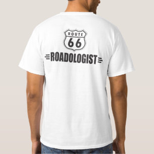 Funny Route 66 Road Sign Roadoloog T-shirt