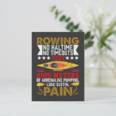Funny Rowing Hobby Rower Humor Kayaking Briefkaart (Staand voorkant)