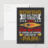 Funny Rowing Hobby Rower Humor Kayaking Briefkaart (Voorkant / Achterkant)